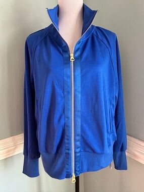 Acegolfs Women's Royal Blue Zip-Up Golf Jacket